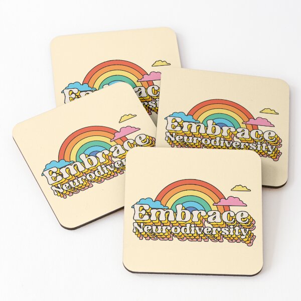 Item preview, Embrace neurodiversity (summer rainbow) - Autism and adhd awareness designed and sold by Paperfly Studio.