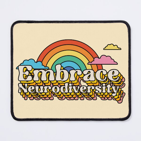 Item preview, Embrace neurodiversity (summer rainbow) - Autism and adhd awareness designed and sold by Paperfly Studio.