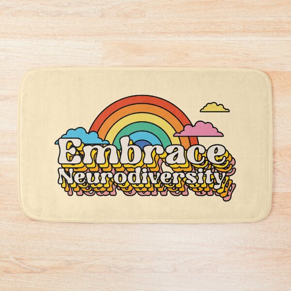 Item preview, Embrace neurodiversity (summer rainbow) - Autism and adhd awareness designed and sold by Paperfly Studio.