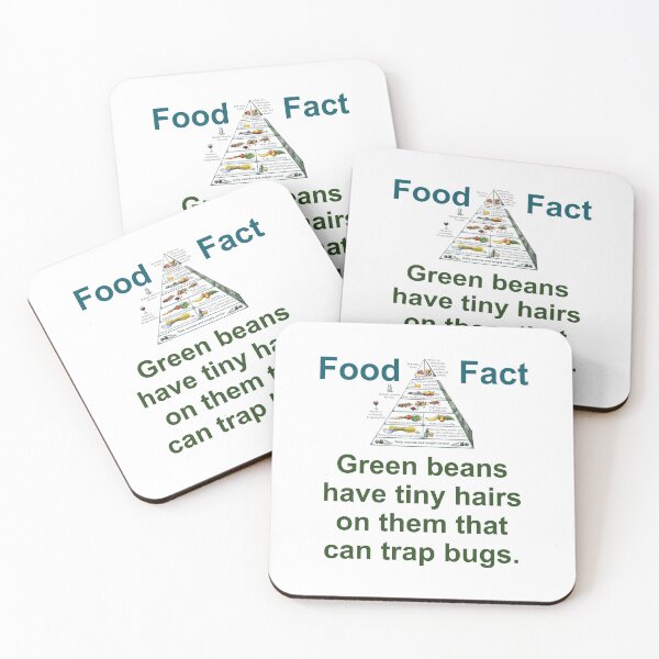 Item preview, Green Beans Have Tiny Hairs - Food Fact designed and sold by CrankyOldDude.