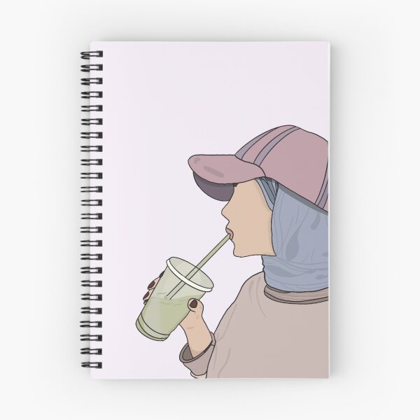 Item preview, Women in Hijab Drinking Matcha designed and sold by Merakiefa.