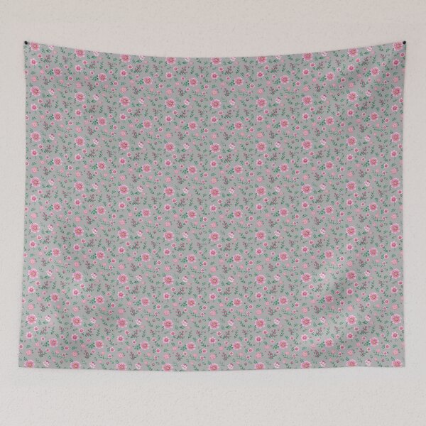 Item preview, Light Gray Background with Pink Posies designed and sold by OpenED360.