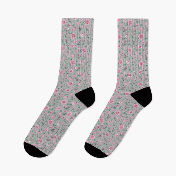 Item preview, Light Gray Background with Pink Posies designed and sold by OpenED360.