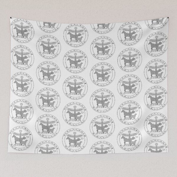 Item preview, Veterinary Medicine Caduceus (Black & White Cursive) designed and sold by Hanna M.