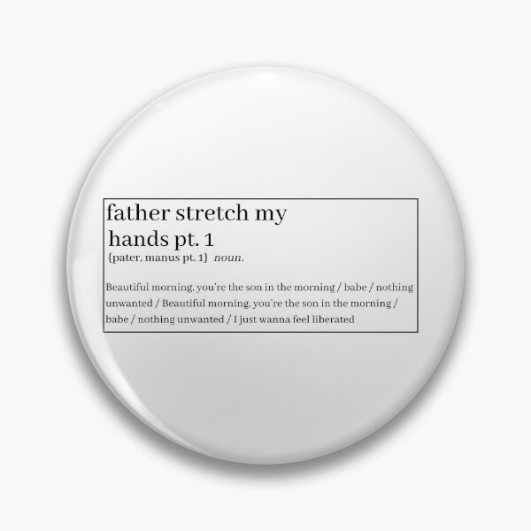 Item preview, "Father Stretch My Hands Pt. 1" definition designed and sold by 1xstonee-shop.