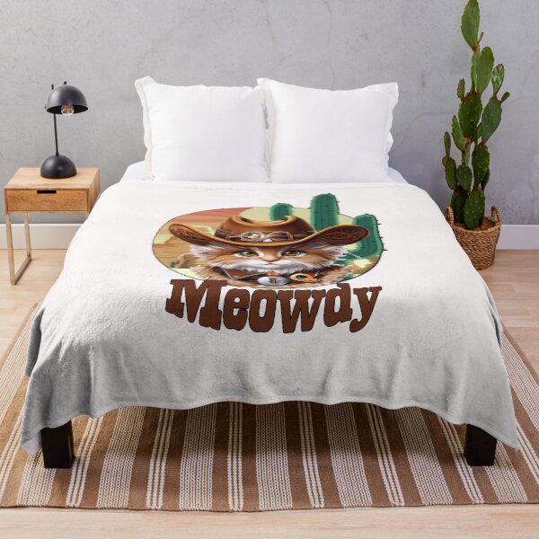 Item preview, Cute Western Meowdy Cat designed and sold by HappyLifeCreate.
