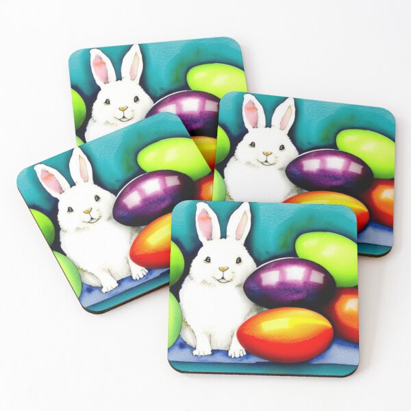Item preview, Easter Bunny with Easter Eggs designed and sold by SquishStitches.