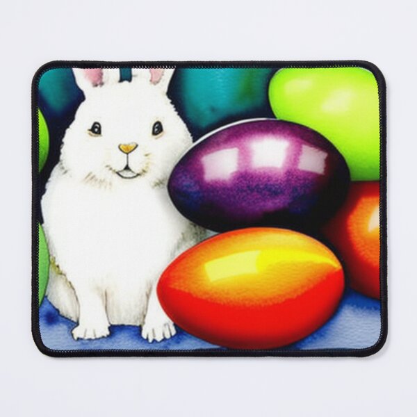 Item preview, Easter Bunny with Easter Eggs designed and sold by SquishStitches.