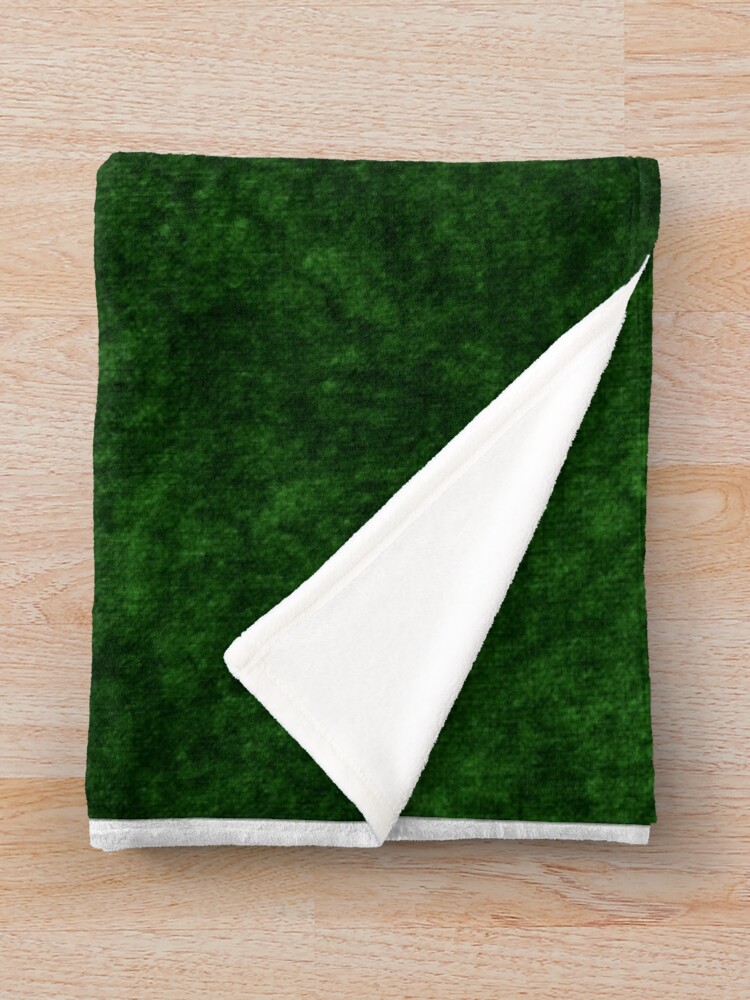 "Emerald Green Grass Velvet Texture " Throw Blanket for Sale by