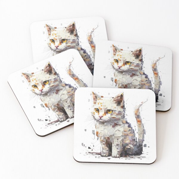 Item preview, Minou chat pixélisé designed and sold by inspireartistry ⭐⭐⭐⭐⭐.