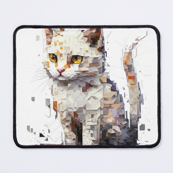Item preview, Minou chat pixélisé designed and sold by inspireartistry ⭐⭐⭐⭐⭐.