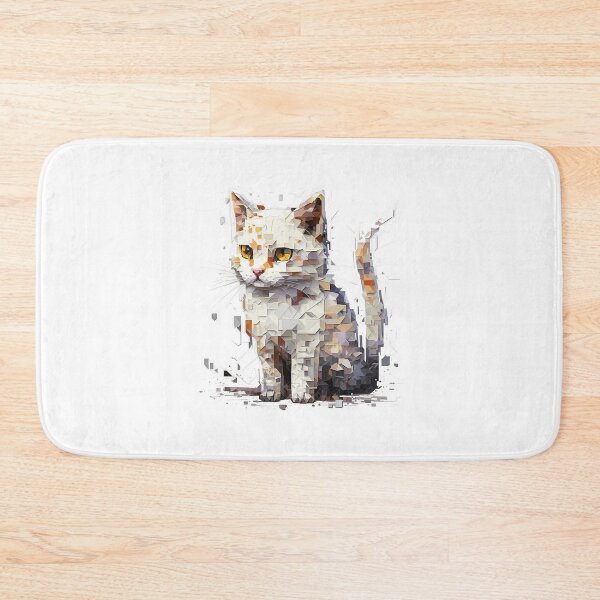 Item preview, Minou chat pixélisé designed and sold by inspireartistry ⭐⭐⭐⭐⭐.