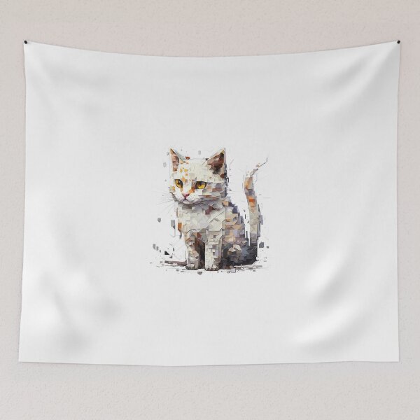 Item preview, Minou chat pixélisé designed and sold by inspireartistry ⭐⭐⭐⭐⭐.