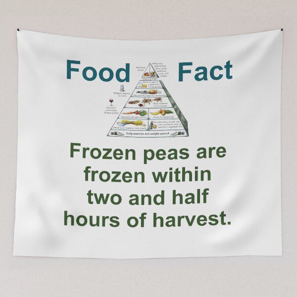 Aperçu de l'œuvre Frozen Peas Are Frozen - Food Fact créée et vendue par CrankyOldDude.