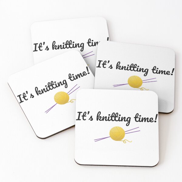 Item preview, It's knitting time, funny text design for knitters designed and sold by wondertree.