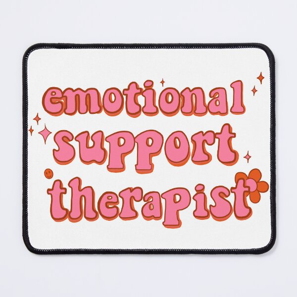 Item preview, emotional support therapist - pink designed and sold by gaslight-n.