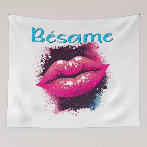 Item preview, Bésame is Kiss Me in Spanish designed and sold by GotPink.
