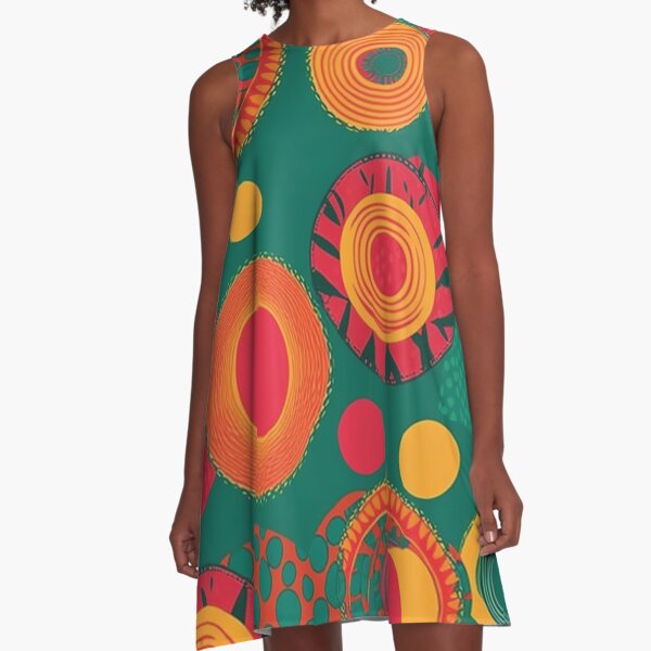 AsoEbi Ankara A-Line Dress