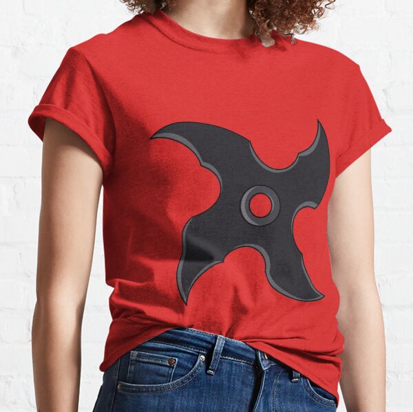 Naruto Classic Sasuke Sharingan Symbol Boy's Red T-shirt-XS