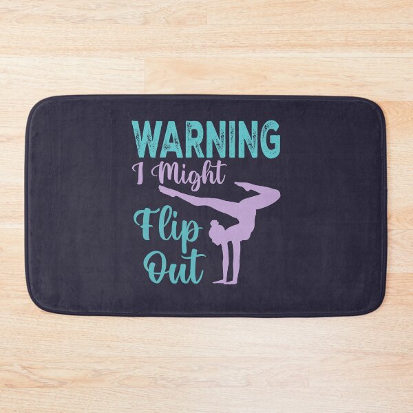 Item preview, Funny Gymnastics Sport Quote Warning I Might Flip Out designed and sold by Halabe art.