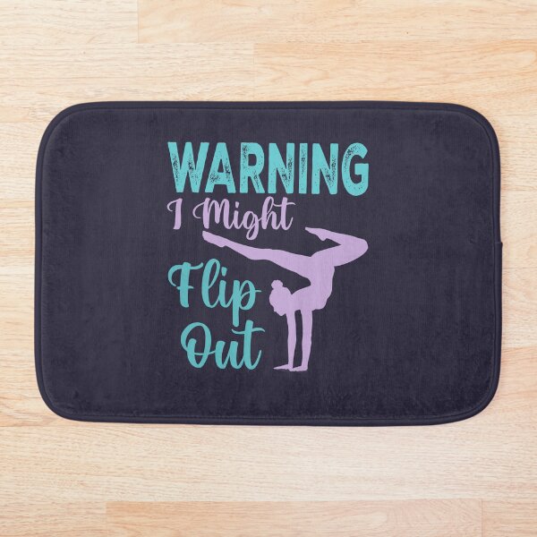 Item preview, Funny Gymnastics Sport Quote Warning I Might Flip Out designed and sold by Halabe art.