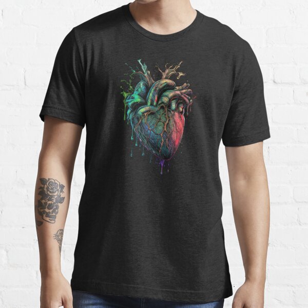 Watercolor Anatomical Heart Essential T-Shirt