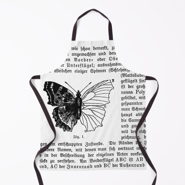Item preview, Schmetterling German Book Black and White Butterfly Illustration Text Diagram Butterflies designed and sold by kattakitty.