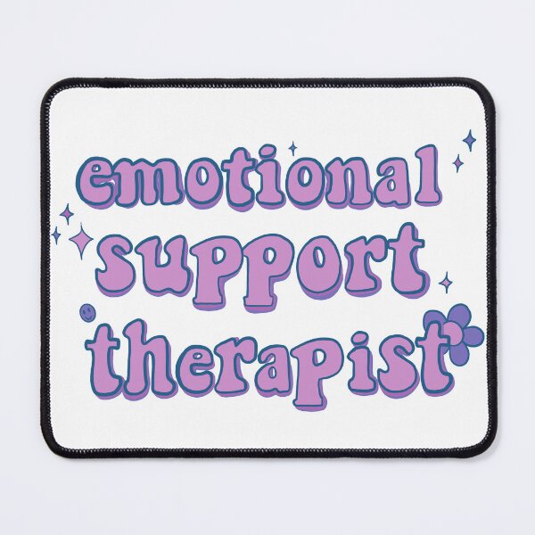 Item preview, emotional support therapist - vivid purple designed and sold by gaslight-n.