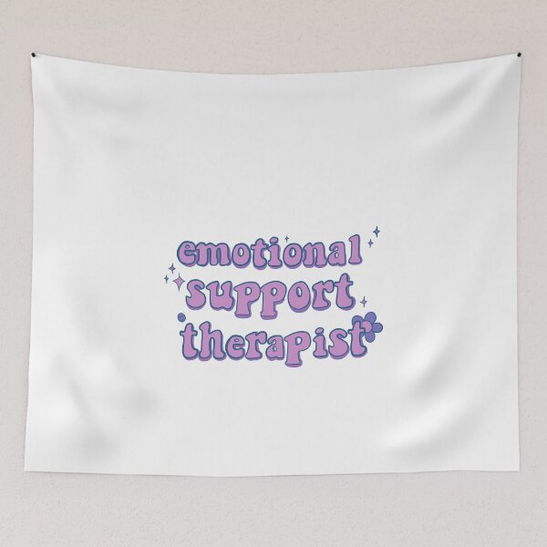 Item preview, emotional support therapist - vivid purple designed and sold by gaslight-n.