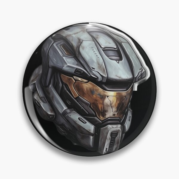 Item preview, space sci-fi helmet sticker designed and sold by AiWonderPrints.