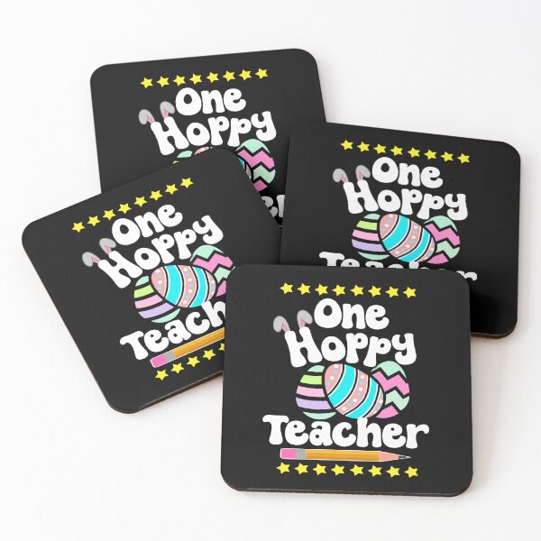 Item preview, One Hoppy Teacher Happy Easter Egg Bunny Tutor Professor Good Friday designed and sold by FlorenciaBliss.