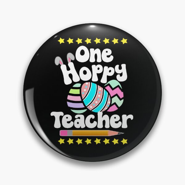 Item preview, One Hoppy Teacher Happy Easter Egg Bunny Tutor Professor Good Friday designed and sold by FlorenciaBliss.