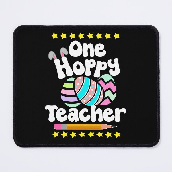 Item preview, One Hoppy Teacher Happy Easter Egg Bunny Tutor Professor Good Friday designed and sold by FlorenciaBliss.