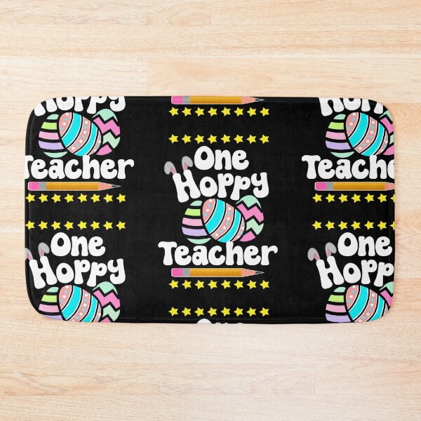 Item preview, One Hoppy Teacher Happy Easter Egg Bunny Tutor Professor Good Friday designed and sold by FlorenciaBliss.