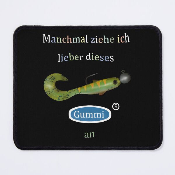 Item preview, Funny angler saying rubber fish designed and sold by gardentree.