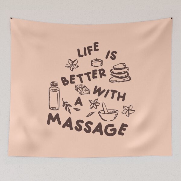 Item preview, life is better with a massage designed and sold by desimino.