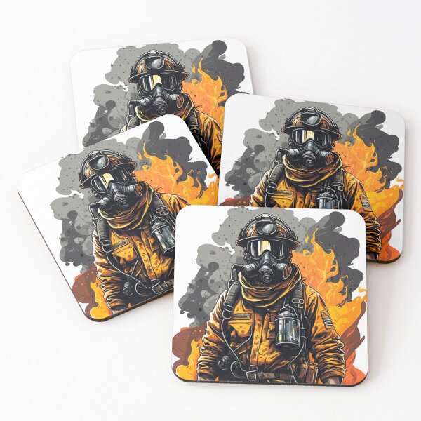 Item preview, Firefighter in Action - Powerful and Inspiring Art Print designed and sold by CinEmmaDesign.