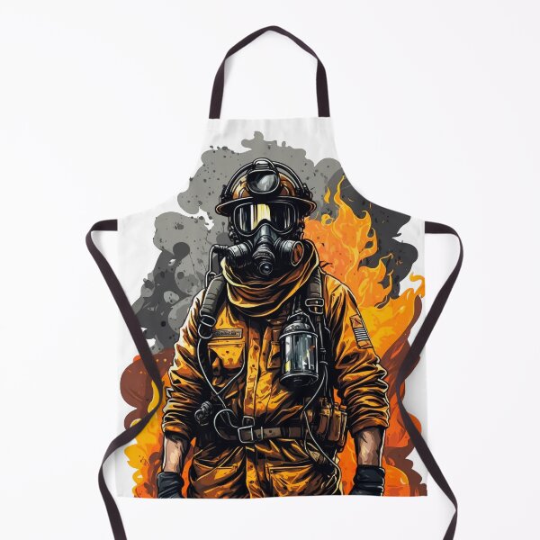 Item preview, Firefighter in Action - Powerful and Inspiring Art Print designed and sold by CinEmmaDesign.