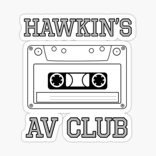 Collectibles Stranger Things Hawkins AV Club Funny Sticker Decal 
