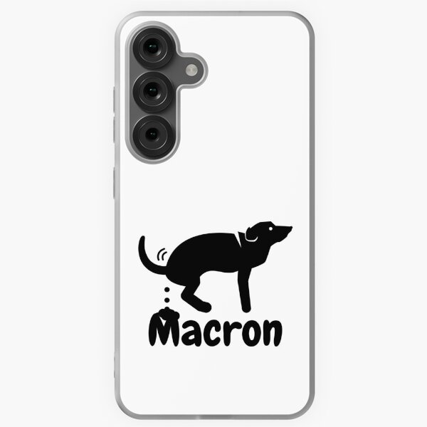 Item preview, Macron Dog Pooping 1 Black Logo  designed and sold by KomarDesigns.