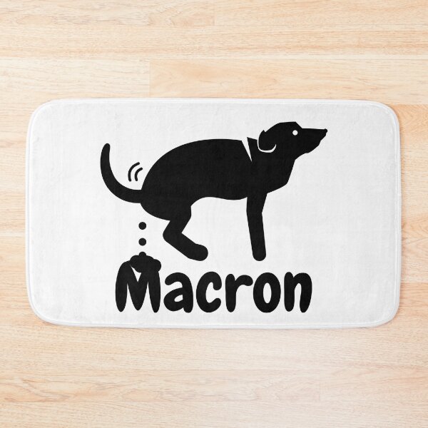 Item preview, Macron Dog Pooping 1 Black Logo  designed and sold by KomarDesigns.
