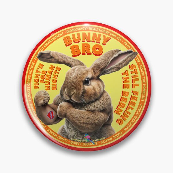 Item preview, PMD00630 Progressive Movement Designs funny bunny for Easter or any day of the year shows you support progressive policy goals for progressive Democrats and Independents and Bernie Sanders supporters designed and sold by ProgressiveLeft.