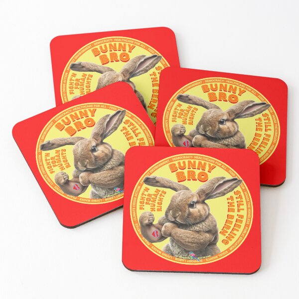 Item preview, PMD00630 Progressive Movement Designs funny bunny for Easter or any day of the year shows you support progressive policy goals for progressive Democrats and Independents and Bernie Sanders supporters designed and sold by ProgressiveLeft.