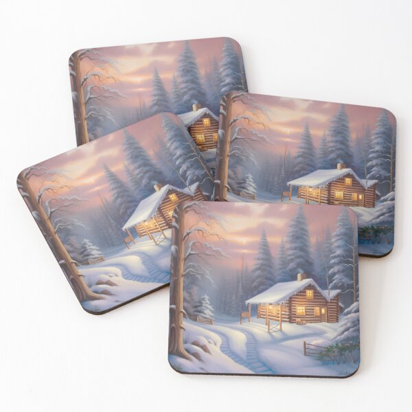 Item preview, Cozy Cottage, Winter Scene designed and sold by Waveval.