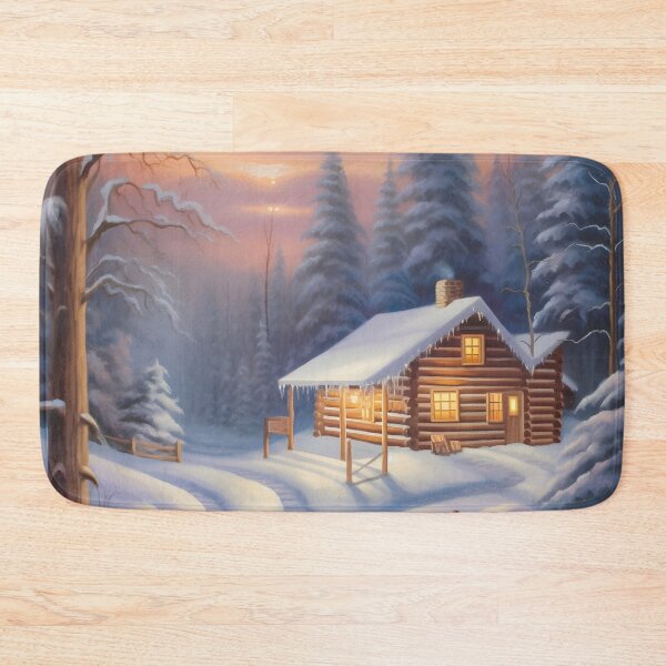 Item preview, Cozy Cottage, Winter Scene designed and sold by Waveval.