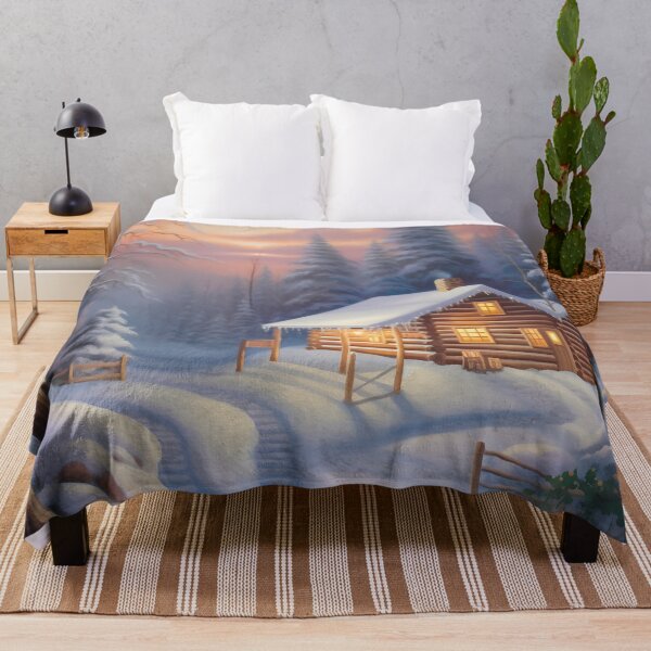 Item preview, Cozy Cottage, Winter Scene designed and sold by Waveval.