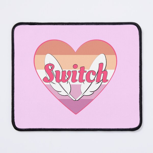 Item preview, Lesbian Pride Switch Heart designed and sold by Featherscape.