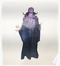 Mind Flayer (Illithid) Dnd / D & D / Dungeons und Dragons Doppelbelichtung Moderne Kunst Poster