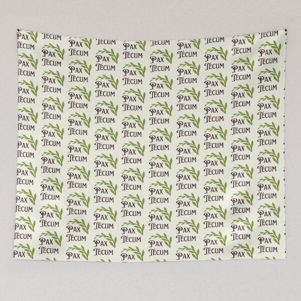 Item preview, Pax Tecum Peace Be With You Latin Catholic Greeting designed and sold by IceCreamMuseum.