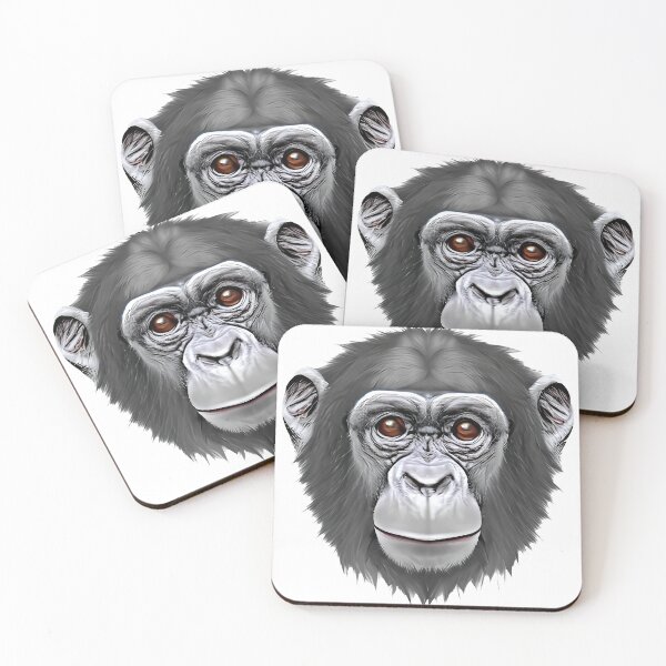 Item preview, Realistic image with a chimpanzee theme designed and sold by Rostislav Bouda.